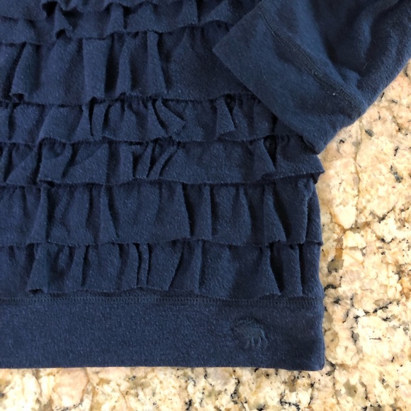 Abercrombie Cotton Ruffle Top Tee Blouse vintage Girl’s - Picture 3 of 7